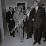 El caudillo inaugura el edificio del Seguro de Enfermedad del Instituto Nacional de Previsión de La Coruña – 09-09-1950