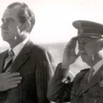 Francisco Franco junto a Richard Nixon durante encuentro oficial
