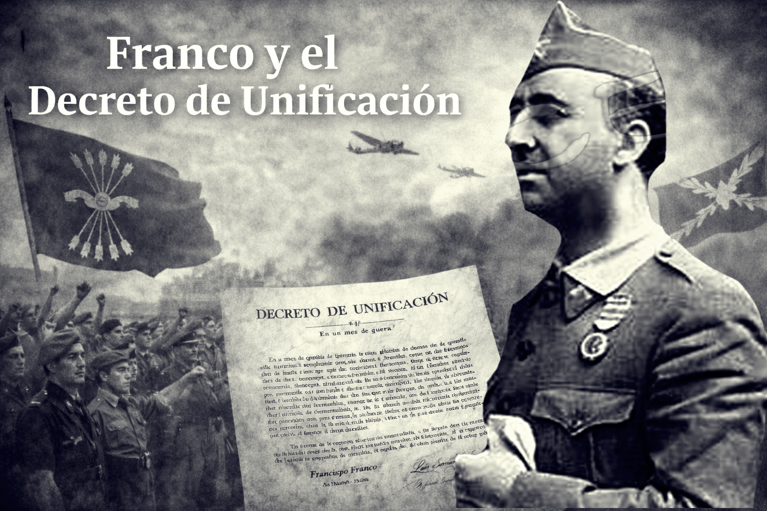Fotografía histórica de Francisco Franco como Jefe del Estado español