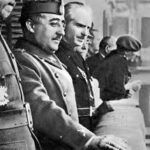 Francisco Franco como Jefe del Estado en acto oficial