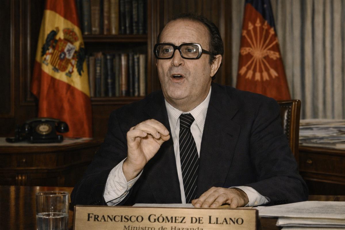 Francisco Gómez de Llano en su despacho