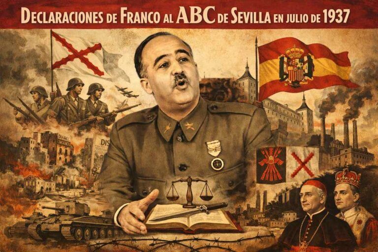 Franco al ABC de Sevilla en julio de 1937