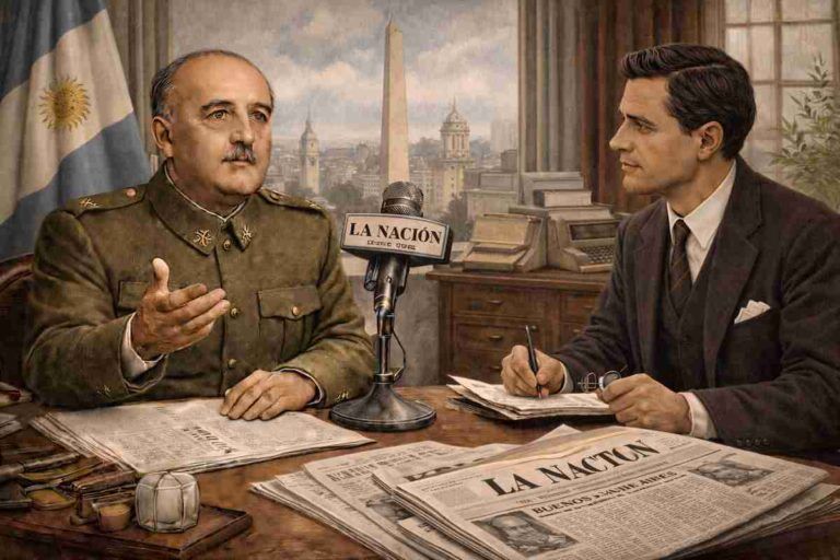 Franco en entrevista con La Nación