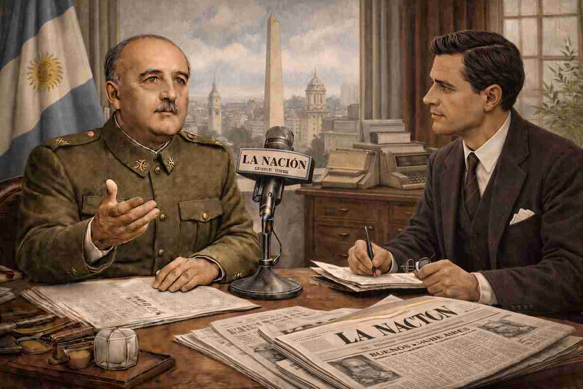 Franco en entrevista con La Nación