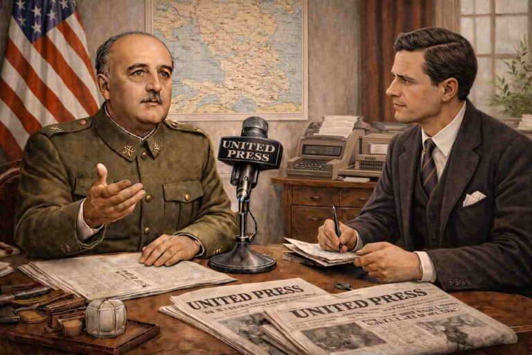 Recreación entrevista Franco agencia United Press 1938