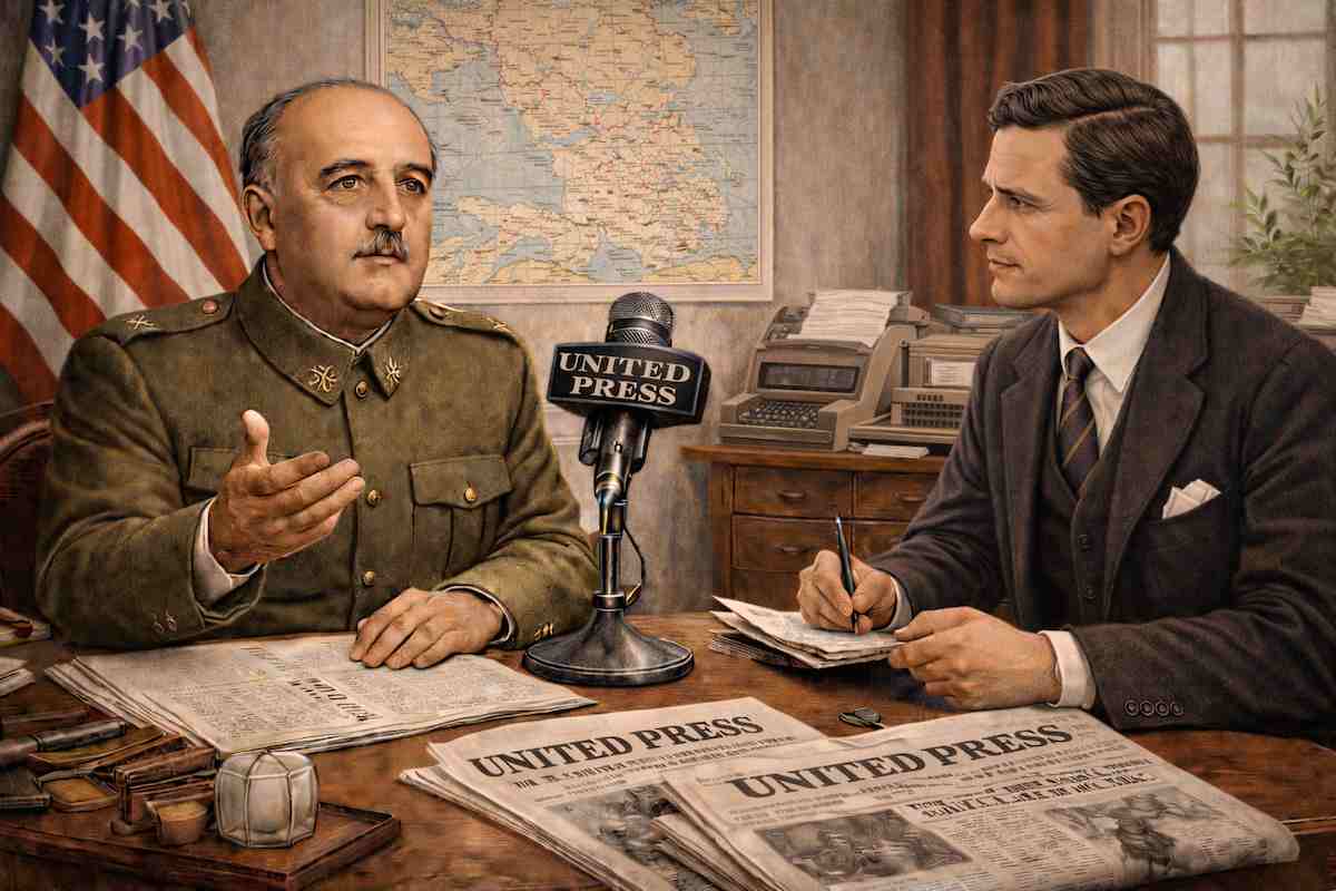 Recreación entrevista Franco agencia United Press 1938