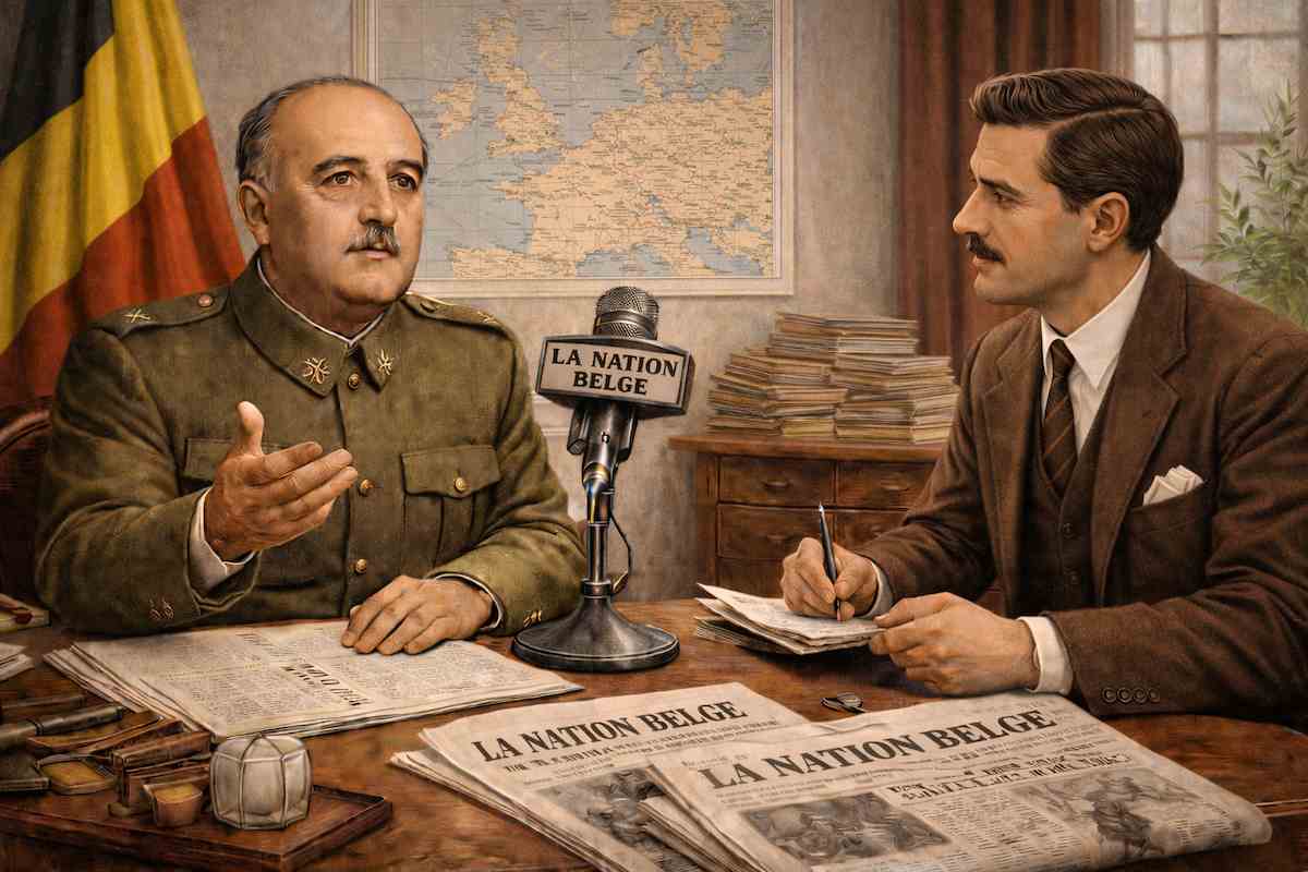 Recreación entrevista Franco diario La Nation Belge 1938
