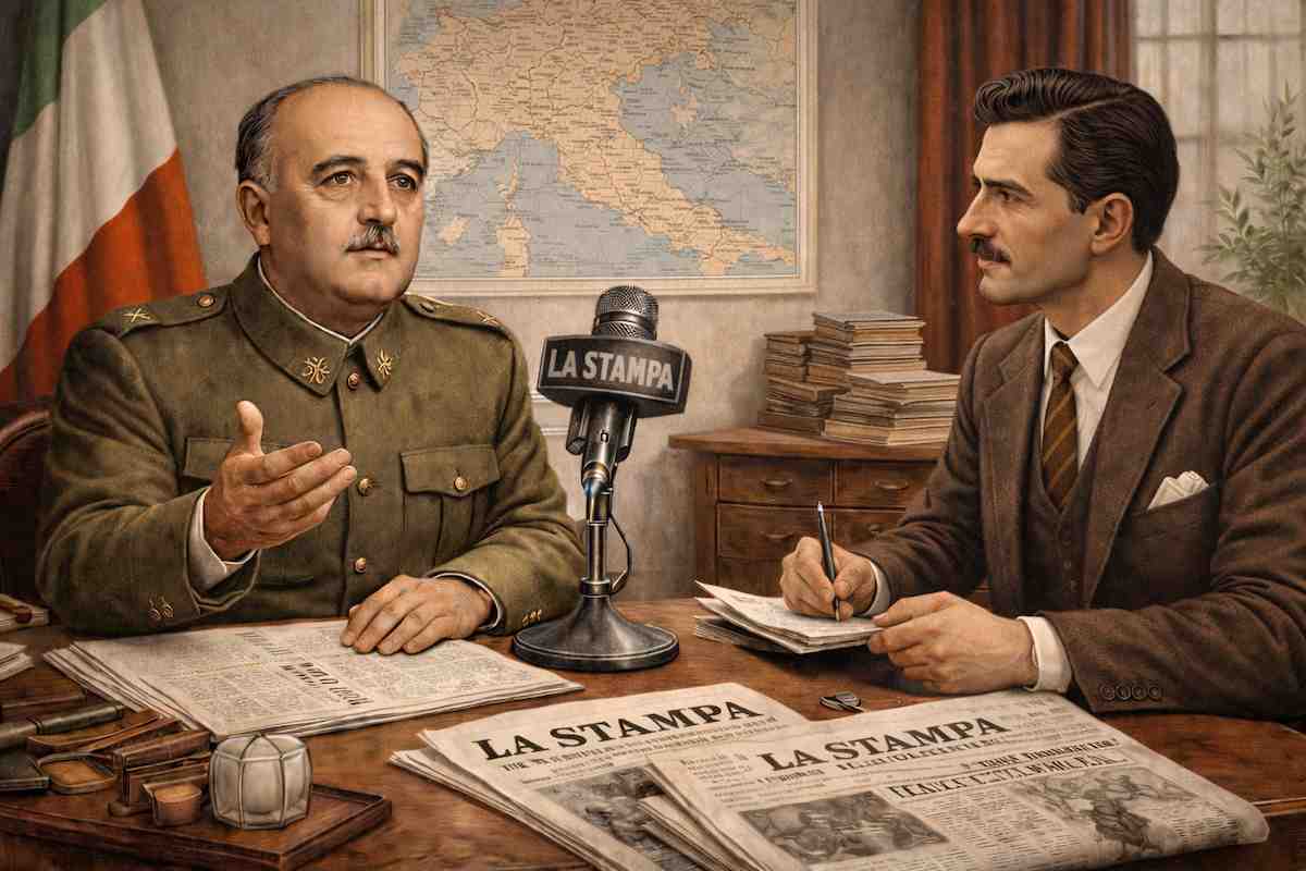 Recreación entrevista Franco diario La Stampa 1938