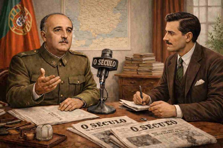 Recreación entrevista Franco diario O Século 1938
