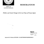 Documento desclasificado de la CIA sobre la Transición española