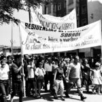 Habitantes de los nuevos barrios de Vitoria acuden a recibir al Generalísimo. Colección Schommer Koch: ATHA-SCH-PC-09139