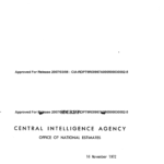 Documento desclasificado de la CIA sobre la Transición española