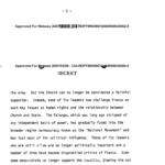 Documento desclasificado de la CIA sobre la Transición española