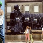 Monumento a Franco, situado en la plaza mayor de la localidad