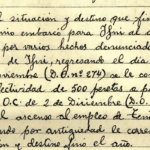 Hoja de Servicios de Sánchez Pinto correspondiente a 1935 / Archivo Militar de Segovia