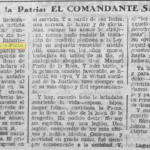 Artículo en la prensa canaria sobre la muerte de Sánchez Pinto / Prensa Histórica