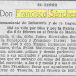 Esquela de Sánchez Pinto publicada en la prensa canaria / Prensa Histórica