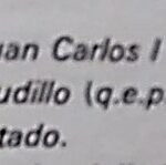 Orden expresa de S. M. el Rey Juan Carlos I publicada por M. López en su obra El Pardo (Madrid: Patrimonio Nacional, 1976).