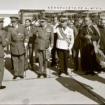 Entusiasta recibimiento al caudillo en Almeria, donde inauguró el aeropuerto