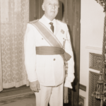 Retrato del caudillo en el palacio del Pardo