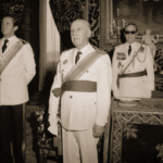 Retrato del caudillo en el palacio del Pardo