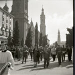 Francisco Franco clausura el Congreso Eucarístico en Zaragoza, Francisco Franco por las calles de la ciudad 24-09-1961