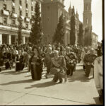 Francisco Franco clausura el Congreso Eucarístico en Zaragoza, Francisco Franco por las calles de la ciudad 24-09-1961