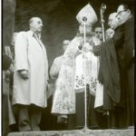 Francisco Franco inaugura en Ameyugo el monumento al Pastor 30-09-1961