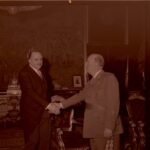 Francisco Franco con D. José Mª Otero Navascués, presidente de la Junta de Energía Nuclear 27-01-1960
