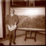 Retratos de Francisco Franco en su despacho del palacio de Pedralbes y leyendo La Vanguardia 05-05-1960