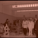 Francisco Franco inaugura, en La Coruña, un centro de formación profesional acelerada 10-09-1960