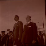 Francisco Franco con el presidente de la República Árabe Unida, Nasser 23-09-1960