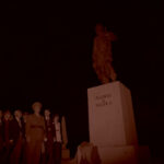 Francisco Franco inaugura el monumento a Felipe II, situada en la explanada entre el Palacio Real y la Almudena. 22-05-1962