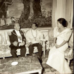 Visita a España del presidente de Filipinas, don Dioslado Kacapagal: manifestación popular, a su paso por Madrid, en contra de la reunión de Munich; entrega de las llaves de la ciudad por el alcalde, conde de Mayalde; en el Palacio Real. 01 al 04-07-1962