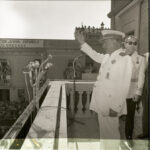 Francisco Franco visita en la provincia de Barcelona al pueblo de Rubí, totalmente reconstruido después de la guerra 18-06-1963