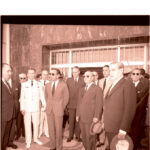 Francisco Franco se entrevista en Barajas con el rey Hasan II de Marruecos 06-04-1963