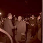 Francisco Franco con el Sha Palhevi de Persia en Barajas 03-05-1965