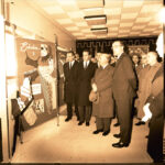 Francisco Franco inaugura, en Alcalá de Henares, la nueva fábrica de tejidos sintéticos "Perlofil" 14-12-1965