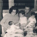 El matrimonio Tejero Díez con sus tres primeros hijos. Carmen, Dolores y Antonio
