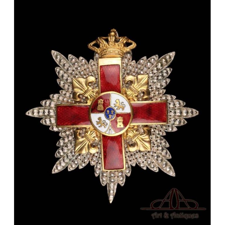 orden-al-merito-militar-distintivo-rojo-castells-epoca-alfonso-xiii-espana-circa-1915