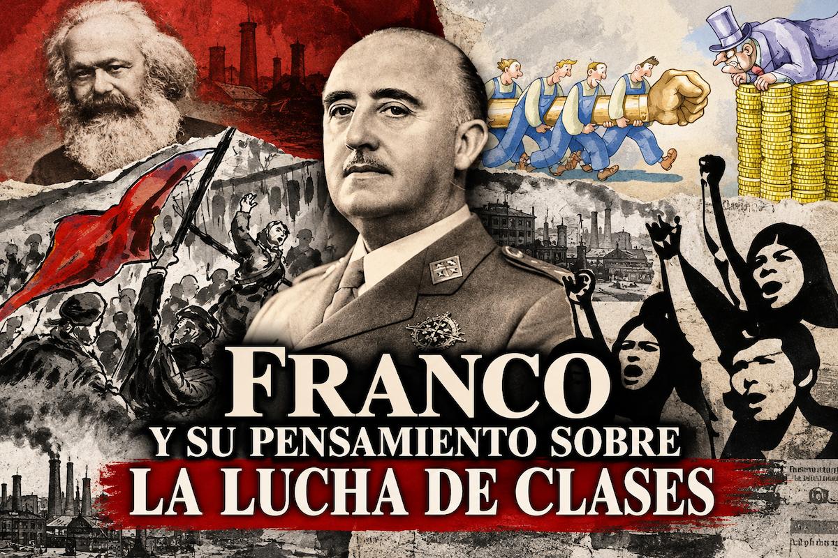 Franco y su pensamiento sobre la lucha de clases, el marxismo, el conflicto social y las relaciones entre trabajadores y empresarios.
