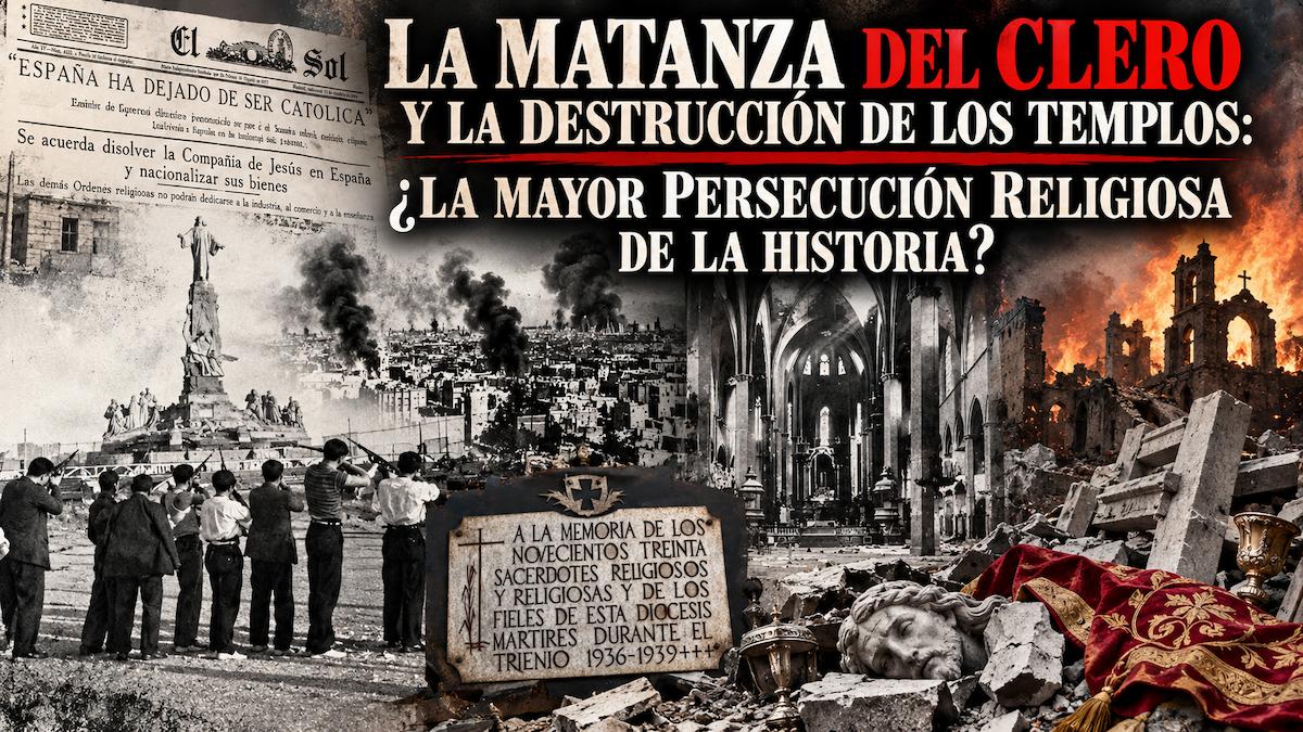 La matanza del clero y la destrucción de iglesias durante la Guerra Civil Española